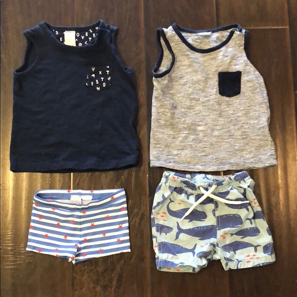 2 sets of summer outfits! Baby Shorts & tank tops! - Picture 2 of 8